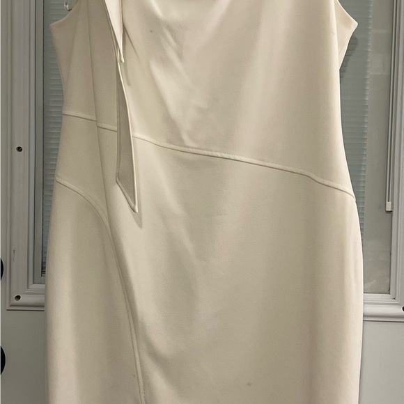 Calvin Klein Dresses & Skirts - Calvin Klein Asymmetrical Cream Dress